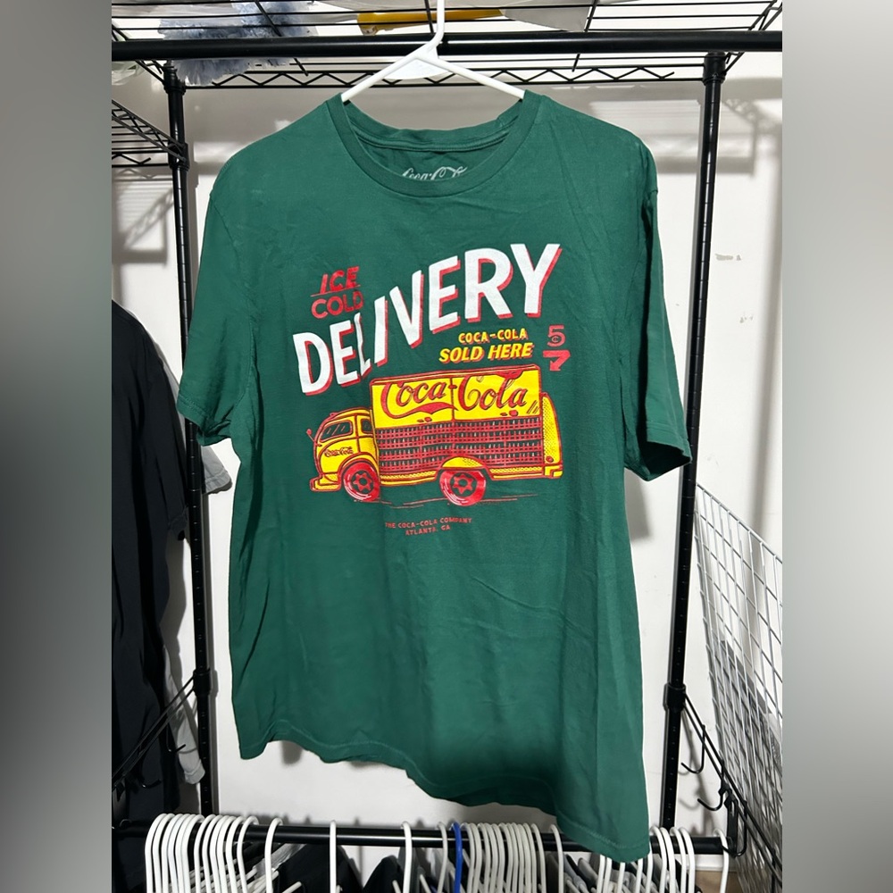Coca Cola Tee Green Large